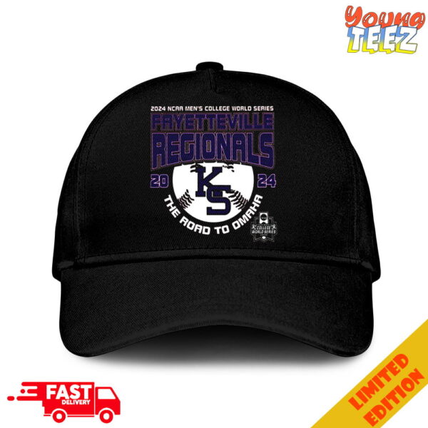 2024 NCAA Men’s College World Series Fayetteville Regionals Kansas State Wildcats The Road To Omaha Classic Hat-Cap Snapback