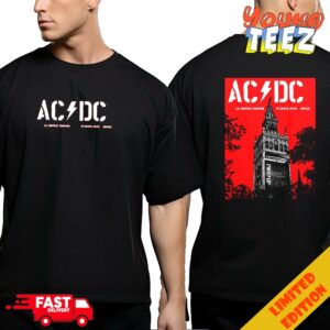AC DC La Cartuja Stadium 29 May 2024 Seville Rock Out The Giralda Official Poster Concert By Collectionzz And Christopher Everhart Two Sides T-Shirt