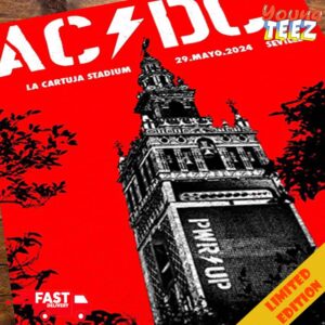 AC Dc La Cartuja Stadium 29 May 2024 Seville Rock Out The Giralda Official Poster Concert By Collectionzz And Christopher Everhart Poster 2