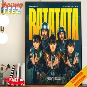 Babymetal And Electric Callboy’s New Single Ratatata 23rd May 2024 Home Decor Poster Canvas