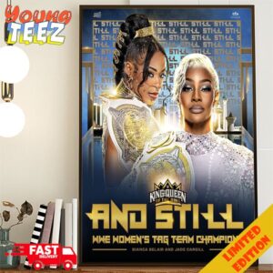 Bianca Belair And Jade Cargill Remain WWE Women’s Tag Team Champions WWE King And Queen Home Decor Poster Canvas