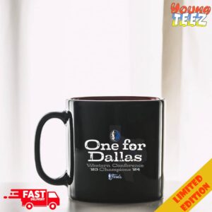 Dallas Mavericks 2024 Western Conference Champions Layup Drill One For Dallas NBA Finals Ceramic Mug