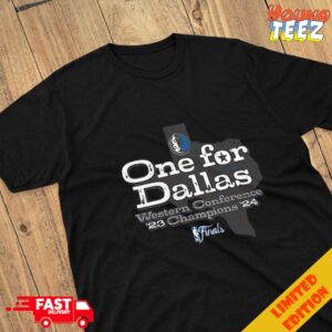 Dallas Mavericks 2024 Western Conference Champions Layup Drill One For Dallas NBA Finals Shirt 2