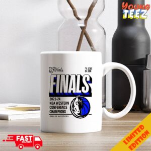 Dallas Mavericks NBA Finals 2024 Western Conference Champions Locker Room Congratulations Coffee Ceramic Mug