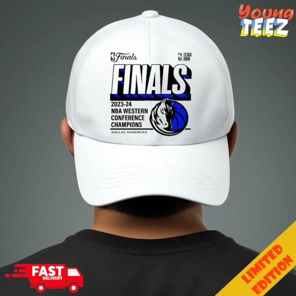 Dallas Mavericks NBA Finals 2024 Western Conference Champions Locker Room Congratulations Merchandise Hat-Cap Snapback