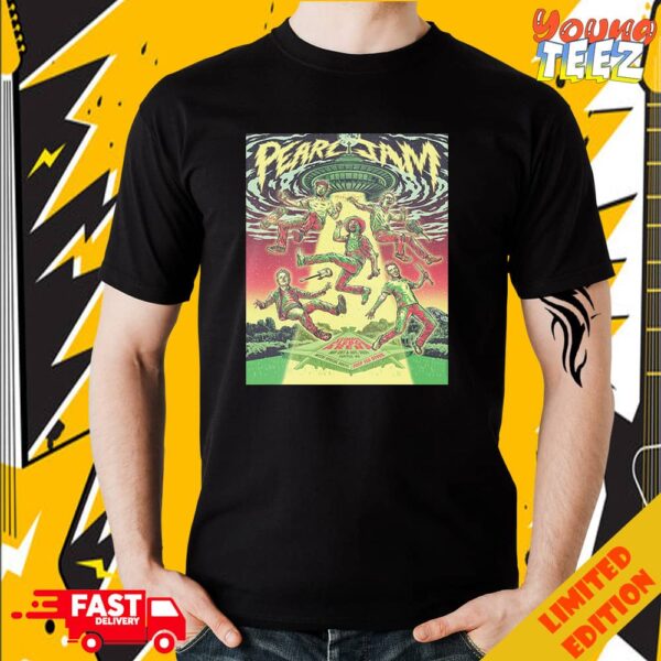 Dark Matter In Seattle Tonight Art By Garrett Morlan May 28 30 2024 Event Poster For Pearl Jam Merchandise T-Shirt