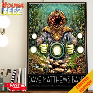Dave Matthews Band May 24 2024 iThink Financial Amphitheatre West Palm Beach FL Home Decor Poster Canvas