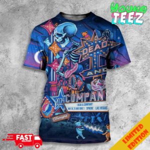 Dead And Company Weekend 3 Of Dead Forever At Las Vegas Sphere May 30 31 And June 1 Dead Forever 3D T-Shirt
