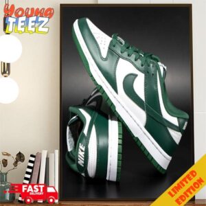 Dropped via Revolve Nike Dunk Low Varsity Green Sneaker Home Decor Poster Canvas