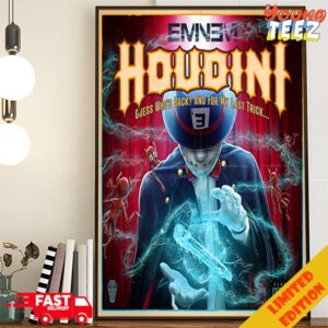 Eminem Houdini Guess Who's Back And For My Last Trick Houdini New Single 2024 Coming On May 31st Poster Canvas
