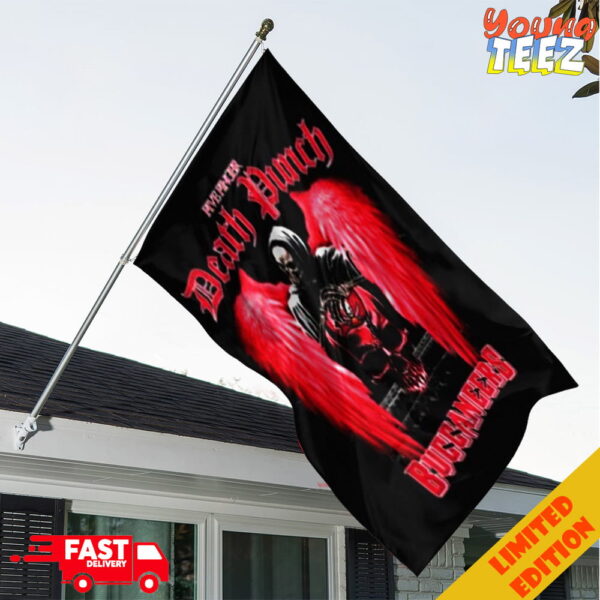 Five Finger Death Punch x Tampa Bay Buccaneers Garden House Flag Home Decor
