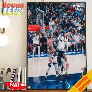 Frame It Minnesota Timberwolves vs Dallas Mavericks Anthony Edwards Iconic Best Moment Slam Dunk Poster Canvas