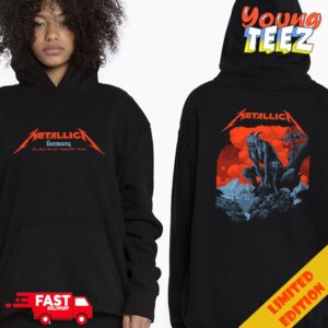 Metallica Germany May 24th 26th 2024 M72 Munich Word Tour Poster And Event Tee By Ken Taylor Olympiastadion De Munich Alemania Tee Merchandise Two Sides T-Shirt Hoodie