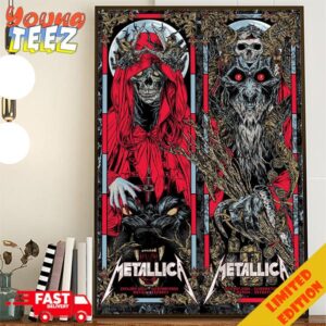 Official Metallica M72 World Tour Killer Full Show Poster Of The European Run In Munich Germany At Olympiastadion On 24th And 26th May 2024 Poster Canvas