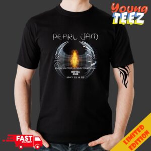 Pearl Jam Logo Dark Matter World Tour 2024 With Deep Sea Diver May 21 And 22 2024 T-Shirt