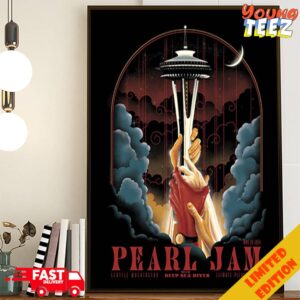 Pearl Jam Night 2 May 30 2024 With Deep Sea Diver Seattle Washington Climate Pledge Arena Dark Matter World Tour Poster Canvas