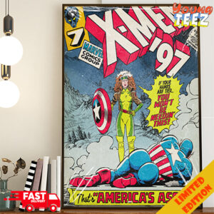That's America's Ass Funny X Men 97 Episode Bright Eyes Rogue vs Captain American By Butcher Billy Poster Canvas