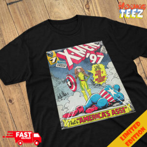 That’s America’s Ass Funny X-Men 97 Episode Bright Eyes Rogue vs Captain American By Butcher Billy Merchandise T-Shirt
