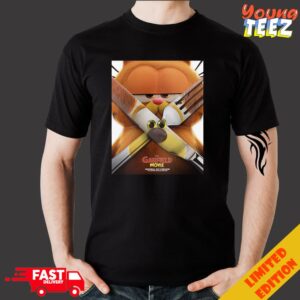 The Garfield Movie But Deadpool And Wolverine Movie Poster Style Merchandise T Shirt