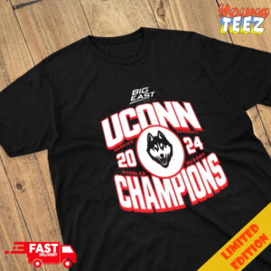UCONN Huskies Baseball 2024 Big East Regular Season Champions Merchandise T-Shirt
