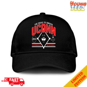 UCONN Huskies Baseball 2024 The Road To Omaha Norman Regionals NCAA Classic Hat-Cap Snapback