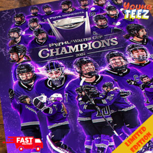 We Are The Champions PWHK Minnesota PWHL Walter Cup Winners 2024 Congratulations Poster 2