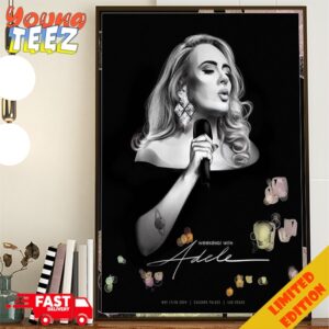 Weekends With Adele May 17 18 2024 Caesars Palace Las Vegas Limited Posters Home Decorations Poster Canvas