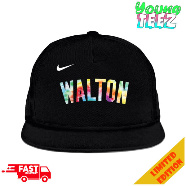 Bill Walton NBA Players Wear Honored Bill Walton Warm Up Shirt To Tribute Legend x Nike Logo Classic Hat-Cap Snapback