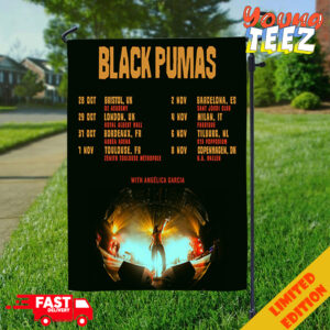 Black Pumas Fall European Tour 2024 With Angelica Garcia Schedule List Date Garden House Flag RZAuR tizxrn.jpg