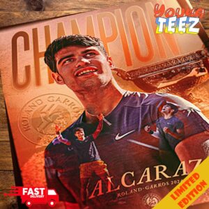 Carlos Alcaraz I Prince Of Clay Roland Garros 2024 Champion ATP Tour Poster 2