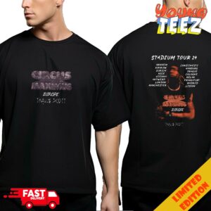 Circus Maximus Europe Tour 2024 Travis Scott Two Sides T-Shirt