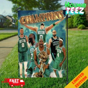 Congrats Boston Celtics New Champions NBA Finals 2024 NBA Champions Garden House Flag