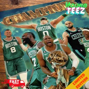 Congrats Boston Celtics New Champions NBA Finals 2024 NBA Champions Poster Canvas