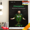 Congrats Carlos Alcaraz Champion Roland Garros 2024 The Championships Wimbledon Poster Canvas