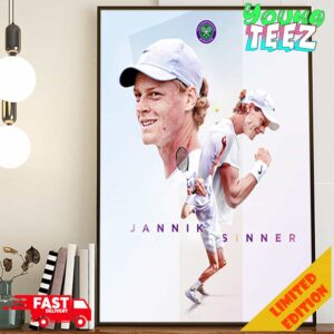 Congratulations Jannik Sinner Becoming The First Italian Man To Reach World No 1 Wimbledon 2024 Poster Canvas