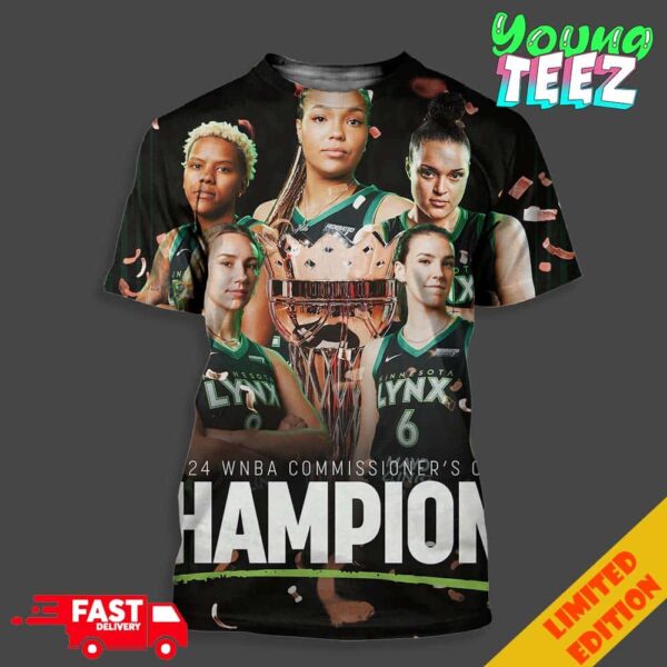 Congratulations Minnesota Lynx Champions 2024 WNBA Commissioner’s Cup Unisex All Over Print T-Shirt