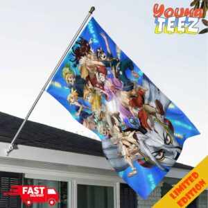Dr Stone Anime 5th Anniversary Key Visual Poster Garden House Flag Home Decor