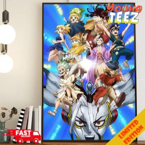 Dr Stone Anime 5th Anniversary Key Visual Poster Home Decorations Poster Canvas