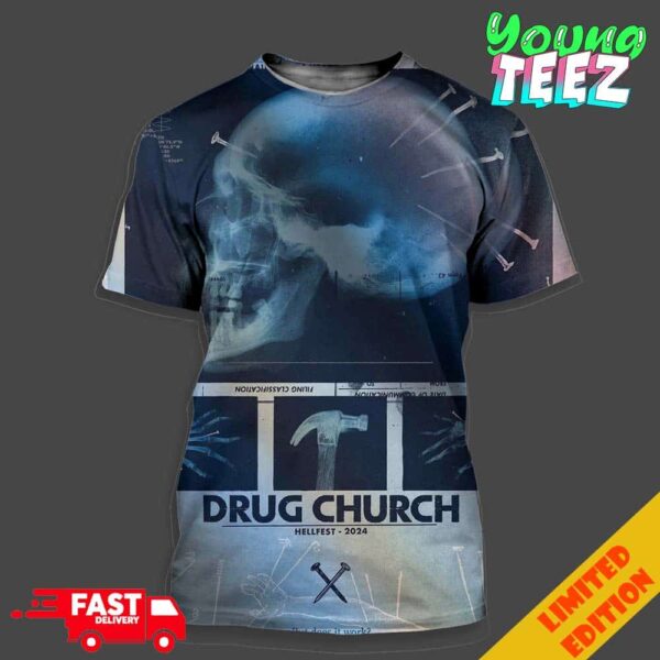 Drug Church Hellfest 2024 Hits The Nail On The Head But Does It Work Unisex All Over Print T-Shirt