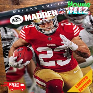 EA Sports Madden NFL 2024 Christian McCaffrey Is The Cover Star Of Madden NFL 25 Limited Deluxe Edition Poster Canvas