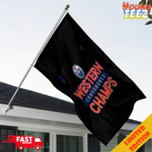 Edmonton Oilers 2024 Western Conference Champions NHL Stanley Cup Final Garden House Flag Home Decor