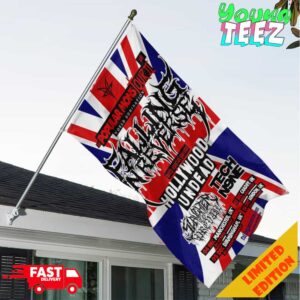 Falling In Reverse UK Tour 2024 The Popular Mons Tour II World Domination Schedule List Date Garden House Flag Home Decor