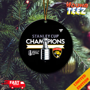Florida Panthers 2024 Stanley Cup NHL Champions Christmas Tree Decorations Home Decor Ornament