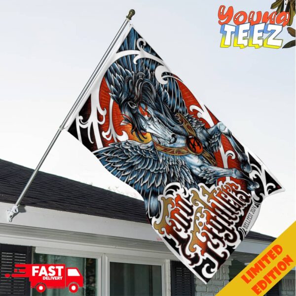 Foo Fighters Limited Poster Edition At Hellfest 2024 Garden House Flag Home Decor