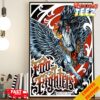 Official Poster For Foo Fighters Tour 2024 At Principality Stadium In Cardiff Wales UK On June 25th Home Decor Poster Canvas