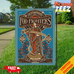 Foo Fighters Live In Manchester Round 2 Tonight Emirates Old Trafford June 15th 2024 By Florian Schommer Limited Poster Tour Garden House Flag