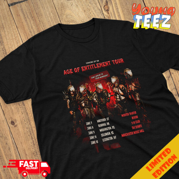 Gwar Concert 2024 Age Of Entitlement Tour Schedule List Date Merchandise T-Shirt