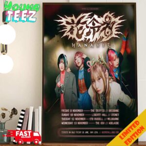 Hanabie Debut Tour 2024 In Australia On September Schedule List Date Poster Canvas Home Decor