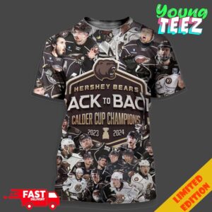 Hershey Bears 13 Back To Back Calder Cup Champions 2023-2024 Congratulations Winners All Over Print Unisex T-Shirt
