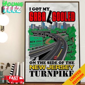 I got My Gaba Gooled On The Side Of The New Jersey Turnpike Poster Canvas Home Decor